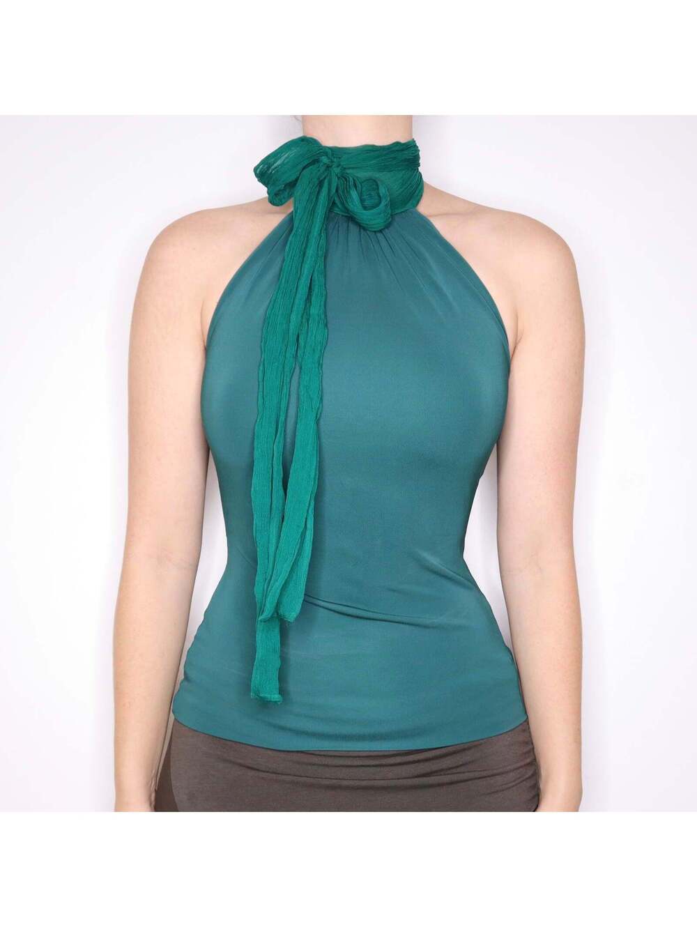 2011 GUCCI Emerald Green Halter Top (XS/S)